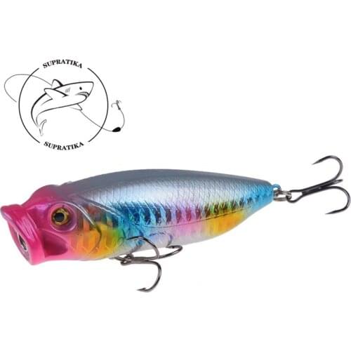 3D Eyes Anti-Corrosion Professional Plastic Fishing Bait 8cm/15g Artificial Popper Floating Wobblers Fishing Lure Hard Bait