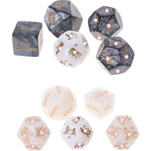 5Pcs Sex Dice Fun Adult Humour Game Erotic Love Sexy Posture Bar Toy Couple Gift Drop Ship