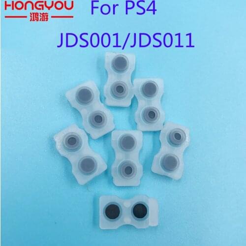 500Pcs For Sony PS4 DualShock old version Conductive rubber pad JDS 001 011 L1 R1 L2 R2 Rubber Silicon Conductive Button Pad Set