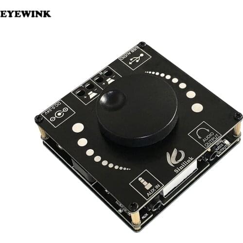 AP50H HIFI Bluetooth 5.0 Wireless Audio TPA3116D2 Digital Power amplifier Stereo board 50Wx2 Amp Amplificador USB AUX 3.5MM APP