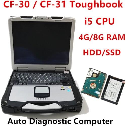 Car Diagnostics Computer 4G For Toughbook CF30 CF31 I5 cpu Laptop Auto computer Military Laptop for Alldata mb star c4 c5 tools