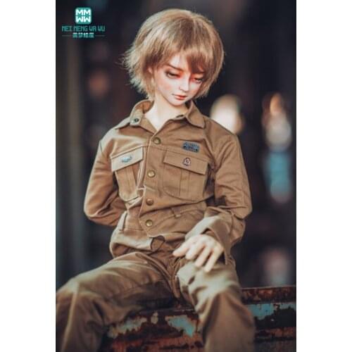 BJD doll clothes for 65--80cm BJD uncle Toys Spherical joint body doll Fashion Khaki equipment clothes uniform