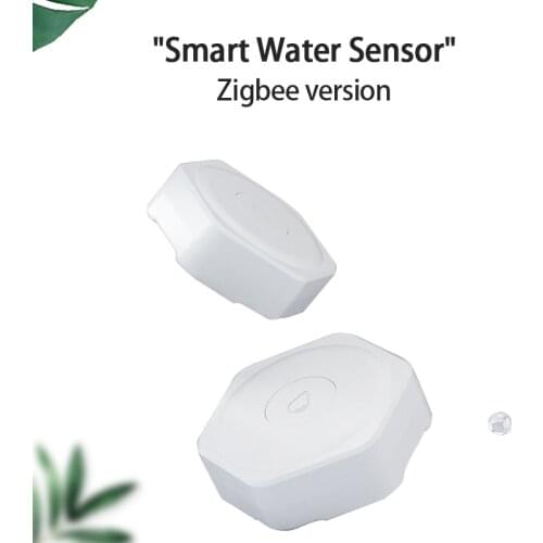 ZigBee Tuya Water Flood Sensor Smart Home Water Leak Detector Overflow Detection Sensor Full Linkage Alarm Home Security System