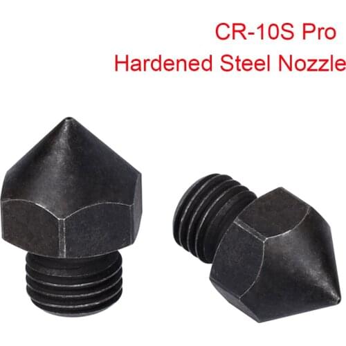 3D Printer Parts CR-10S Pro Hardened Steel Nozzle To 3D Printer Hotend Extruder 1.75MM Filament For CR10/CR10S Heat Block Ender3
