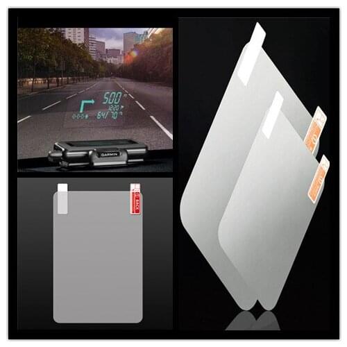 Hot sale 3size PET Display HUD Reflective Film Head Up Display System Film protective film Car OBD II Fuel Consumption Overspeed