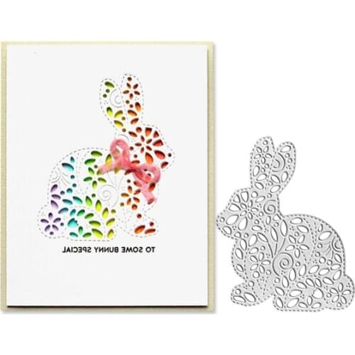Julyarts Rabbit Scrapbooking nouveautes Embossing For Stencil Handmade Paper Card Make Mould Model Craft Decor New Arrival 2021