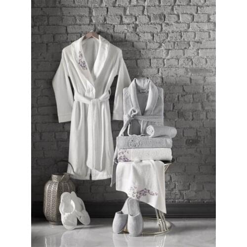 MARISA PREMIUM BAMBU 8 PIECES FAMILY BATHROBE SET BAMBU SLIPPERS BAMBOO TOWEL BATH TOWEL HOTEL SPA HAMAM SAUNA PO FREE SHİPPİNG