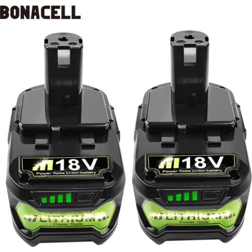 4000mAh 18V Li-ion Rechargeable Battery for Ryobi ONE cordless Power Tools BPL1820 P108 P109 P106 P105 P104 P103 RB18L50 RB18L40