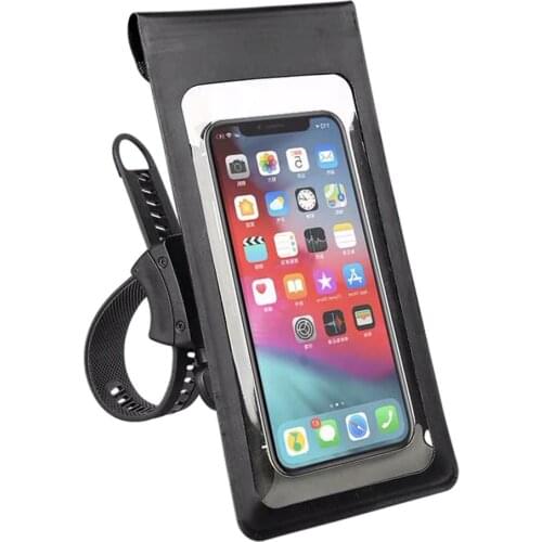 Mobile Phone Bag Impervious 360 Rotating Holder For Bicycle Supports Mobile Phones Below 6 Inches Phone Mount Bag