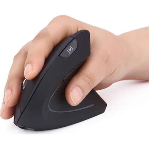 Jelly Comb Rechargeable Ergonomic Mouse Wireless 5 Buttons Vertical Mouse Optical Office Computer Mice for PC Laptop 1600 DPI