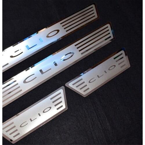 New Door Sills for Renault ARKANA Renault CLIO IV CLIO 4 2018 2017 2019 Stainless Steel Scuff Plate Door Sill Cover Trim CLIO
