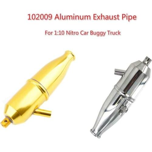 Upgrade Spare Parts Exhaust Pipe 102009 (02124) 02026 for 1/10 Nitro Engine RC Model car HPI HSP Losi Axial Kyosho 94166/94188