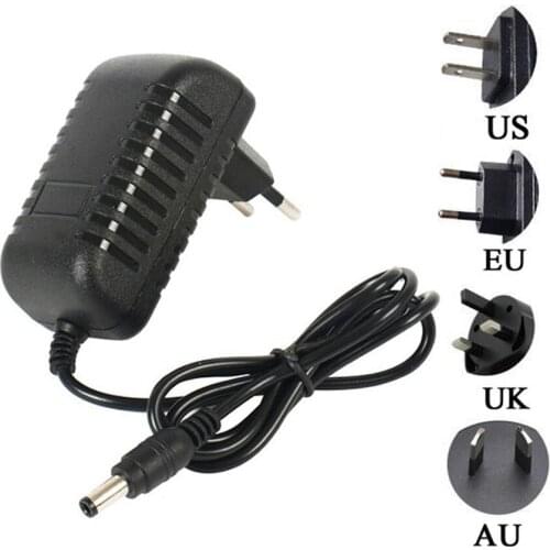 Wholsesale 12V 1A 5.5*2.5mm 5.5*2.1mm 100-240V EU US UK AC to DC power adapter Supply Charger for LED light bar DC power