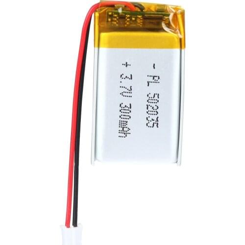 YDL 3.7V 300mAh 502035 Rechargeable Lipo Battery with JST Connector