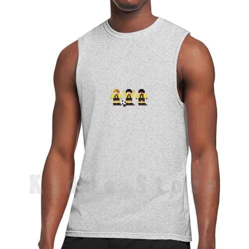 Sensi Tee-Hornets , Brewers , Die Schwarzgelben Tank Tops Vest 100% Cotton Football Sensible Soccer Swos Pixels Retro