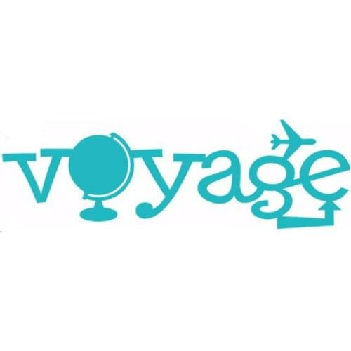 Voyage French Words Tourism Metal Cutting Dies Silver Stencil For Scrapbooking Album Photo Paper Card Craft Fun New 2019