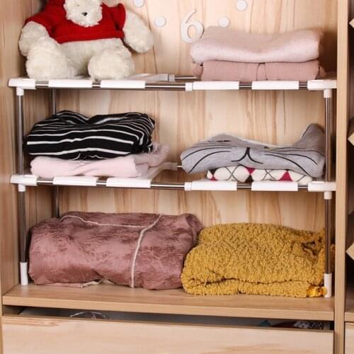 1 set of adjustable kitchen storage rack cabinet sink rack bathroom storage rack telescopic rack