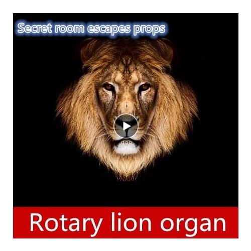 Real life games Escape from the secret room Rotary lion organ unlock props horror game escape room game