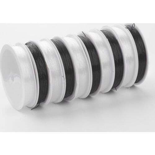 10 Rolls 0.5/0.6/0.7/0.8/1mm Mixed Color Jewelry Beading Cords Crystal Thread for Stretch Bracelet jewelry DIY Making F70