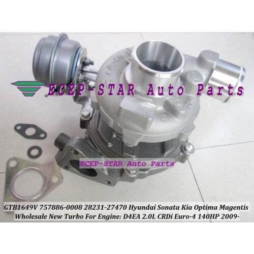 GTB1649V 757886-5008S 757886 28231-27470 Turbo Turbocharger For HYUNDAI Sonata For KIA Magentis OPTIMA 2.0L CRDi D4EA E4 140HP