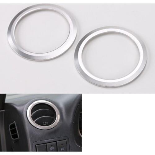 YAQUICKA For Suzuki Jimny 2007-2015 Car Interior Air Conditioner Outlet Vent Trim Circle Styling Interior Mouldings Accessory
