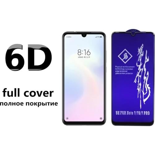 Rinbo Full Tempered Glass For Xiaomi Redmi Note 7 7A 7S 9A 9s 5 8 Pro 8T 9 10X 5 Plus 6 6A Pro Max Screen Protector Glass Film