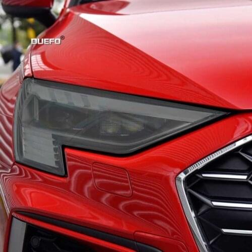 Car Headlight Tint Smoked Black Protective Film TPU Sticker For Audi A3 8V A4 B8 B9 A5 A7 A6 C8 A8 D4 TT E-tron R8 Accessories