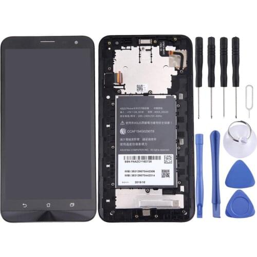 LCD Screen and Digitizer Full Assembly with Frame for Asus Zenfone 2 Laser / ZE601KL(Black)