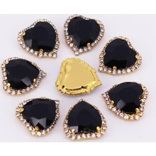 20pcs/Lot Flatback Metal Brooch Hair Bow DIY Jewelry Gold 12mm 14mm 18mm Rhinestone Pendants Buttons for Wedding Decoration