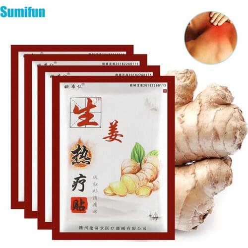 24pcs Ginger Extract Analgesic Patch Rheumatism Arthritis Back Muscle Joints Knee Pain Relief Warm Sticker Herbs Medical Plaster