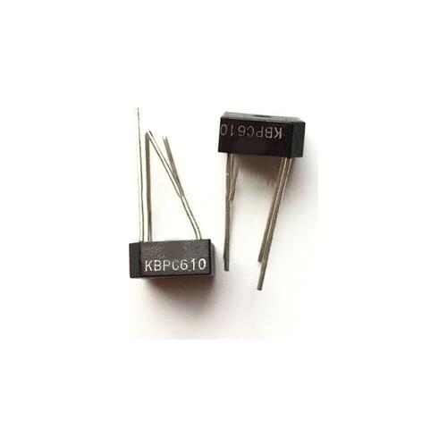 5PCS KBPC610 BR610 DIODE BRIDGE 1000V 6A BR-6 bridge rectifier and original IC