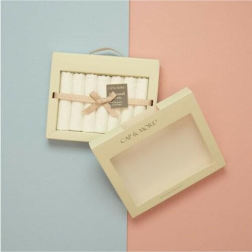 7Pcs Organic 100% Cotton Baby Mouth Wipes 20 * 20 For Newborn Child