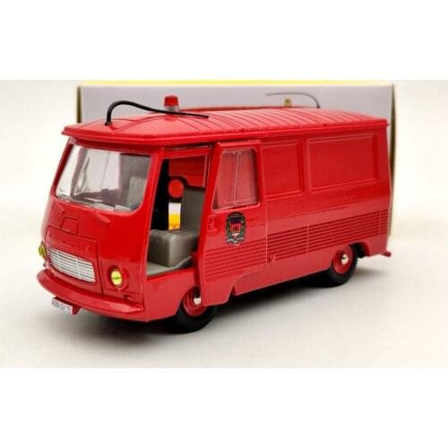 Atlas 1/43 Dinky Toys 570 P Fourgon P~geot J7 Version Pompiers Diecast Models Car Auto Gifts Collection