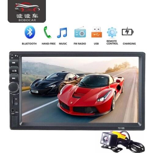 7018B auto wifi rear camera mp5 mp4 car player cd player bluetooth subwoofer 418 mp5 player 6.95 2 din