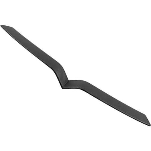 Car styling mirror cover Front Grille Cover Trim Dry Carbon Fiber Grill Strip Sticker Fit for Tesla Model X 2016‑2021 car