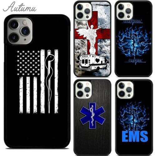 EMT EMS Ambulance Phone Case for iPhone 11 12 Pro Max mini X XR XS SE 2020 5 6S 7 8 Plus Samsung Galaxy S9 S10 Cover shell coque