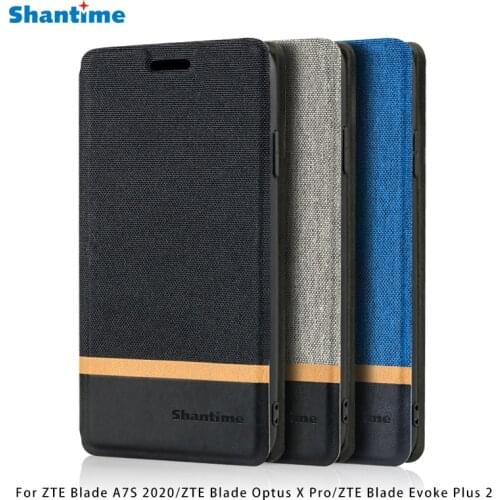 PU Leather Phone Bag Case For ZTE Blade A7S 2020 Flip Case For ZTE Blade Optus X Pro Blade Evoke Plus 2 Case Silicone Back Cover