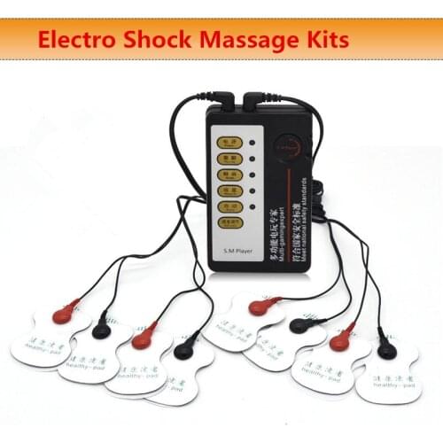 Electro Shock Kit Electrical Shock Massager Therapy Massager Pad For Machine Health Care BDSM Bondage Gear Sex Toys For Couples