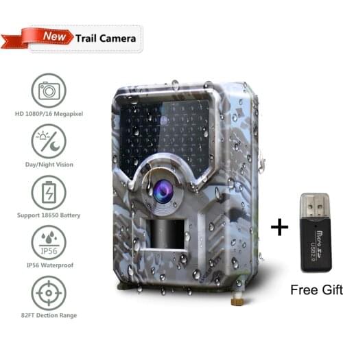 PR-200 12MP 49pcs 940nm IR LED Hunting Camera 18650 Battery Wildlife Camera Night Vision Photo Traps Infrared Cam Hunter Tools