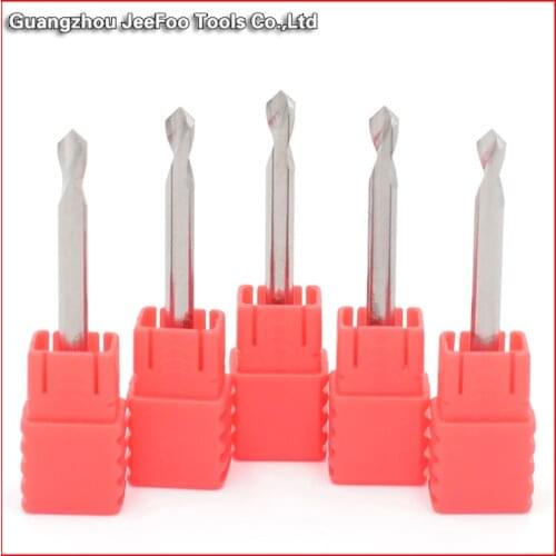 4/6/8mm 2Flutes Carbide Chamfer Mill 90 Degree Alloy Milling Cutter Router Bits Drill for Stainless Steel Center Bit