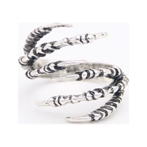 Fashion exaggerated dragon claw ring Punk gothic rings