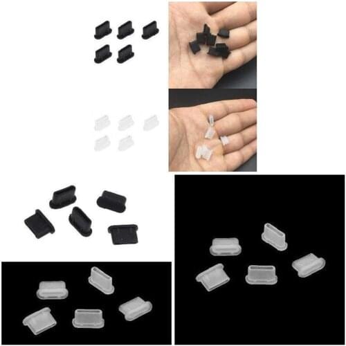 Pack Of Ten Type-c Socket Dust Plug Silicone Plug Type C Female Soft Seat Rubber Female Silicone Plug Port Plug U5Q2