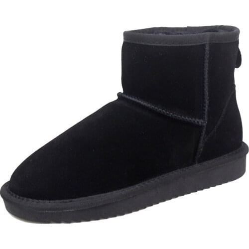 New Australia Classic Women Snow Boots Top Quality Genuine Leather Ankle Boots Warm Winter Boots Slip-on Woman Shoes