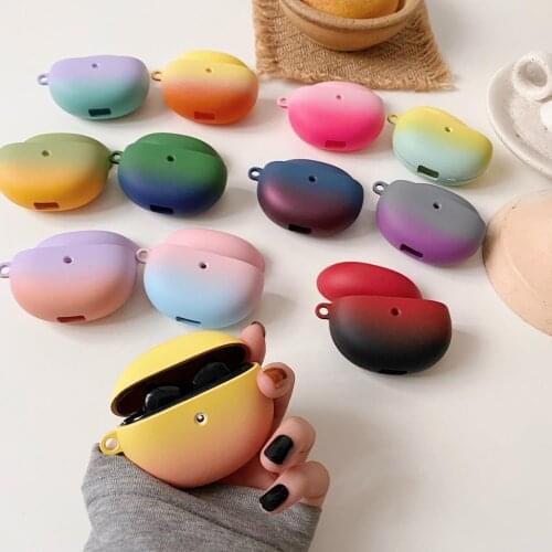 Solid color Earphone Cover For OPPO Enco Air Case Candy color Hard shell For OPPO Enco Air Headphone protective case with Hook
