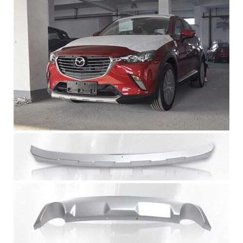 Stainless Steel Car Front Rear Bumper Protector Guard Plate Fits For Mazda CX-3 2016 2017 2018