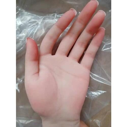 High Simulation Silicone TPE Material Realistic Female Hand Model For Nail Art Finger Bendable Mannequin Display Jewelry Props