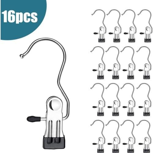 Roestvrijstalen Huishoudelijke Kleding Opslag Rack Wasserij Haak Kleding Clip Opknoping Wasknijper Laarzen Gordijnen Droogrek