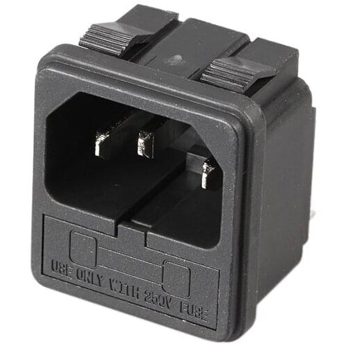 With 10A fuse ! power socket 15A 250V ac 3 Terminal Power Socket with Fuse Holder Connector