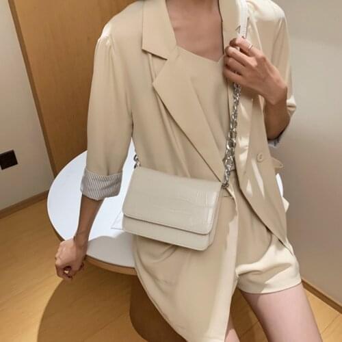 Brand Design Stone Pattern Crossbody Bag for Women 2021 Luxury Trend PU Leather Shoulder Bag Lady Fashion Travel Purse Handbag