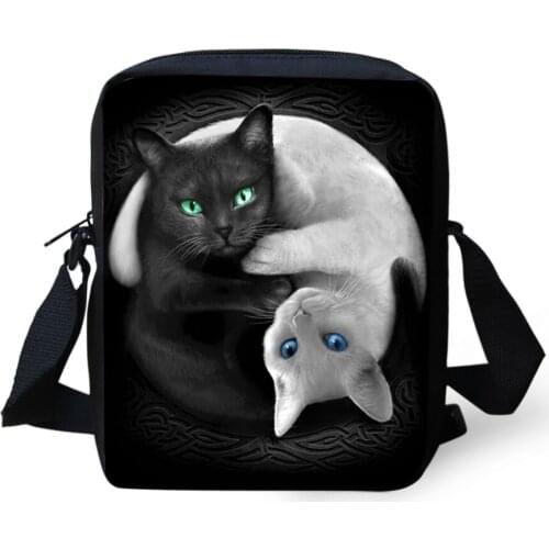 Cartoon Cat 3D Print Messenger Bag Women Handbags Small Flap Crossbody Shoulder Bags Purse Sac a main 2021Girls Cross Body Bags